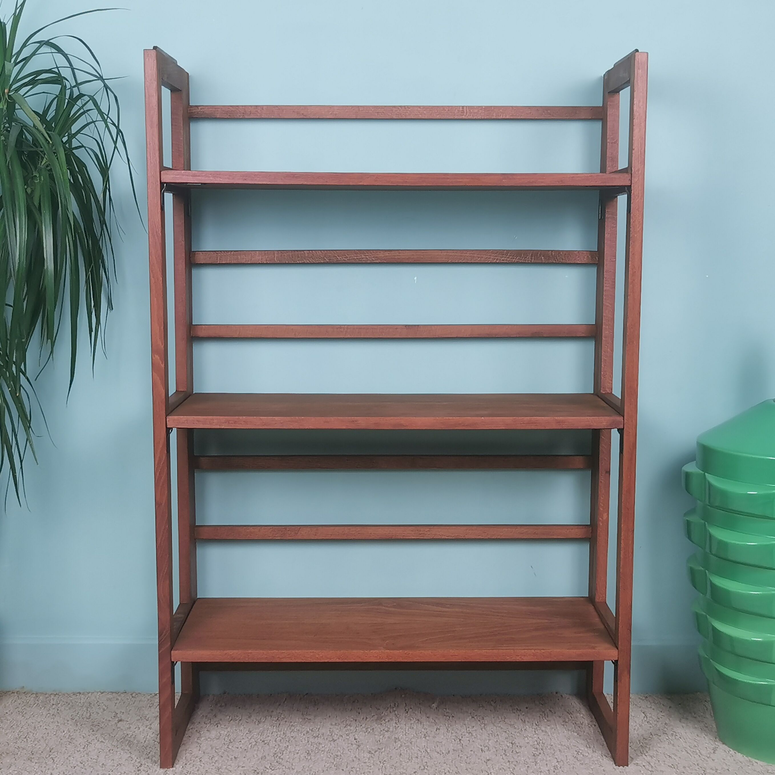 Folding bookcase shelf 50's