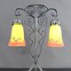 Bicéphale Art Deco lamp in wrought iron – Muller Frères Lunéville, circa 1930