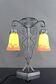 Bicéphale Art Deco lamp in wrought iron – Muller Frères Lunéville, circa 1930