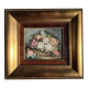 Oil on canvas signed R. Michel - Gilded frame with elm burl.
