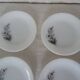 6 plates daisies flowers dessert arcopal 15992