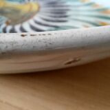 Plate in old earthenware