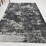 Gray & blue tones distressed carpet 285x187cm