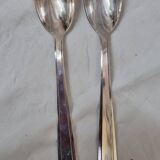 Art Deco silver salad servers