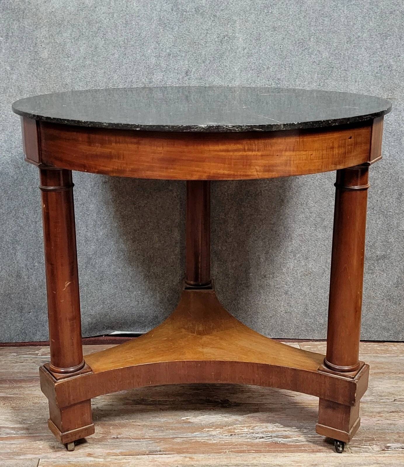 Empire period mahogany pedestal table circa 1800-1810 (b)