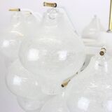 Glass Tulipan chandelier by Kalmar, Austria, 1960s