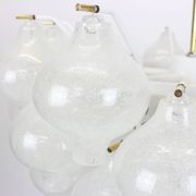 Glass Tulipan chandelier by Kalmar, Austria, 1960s