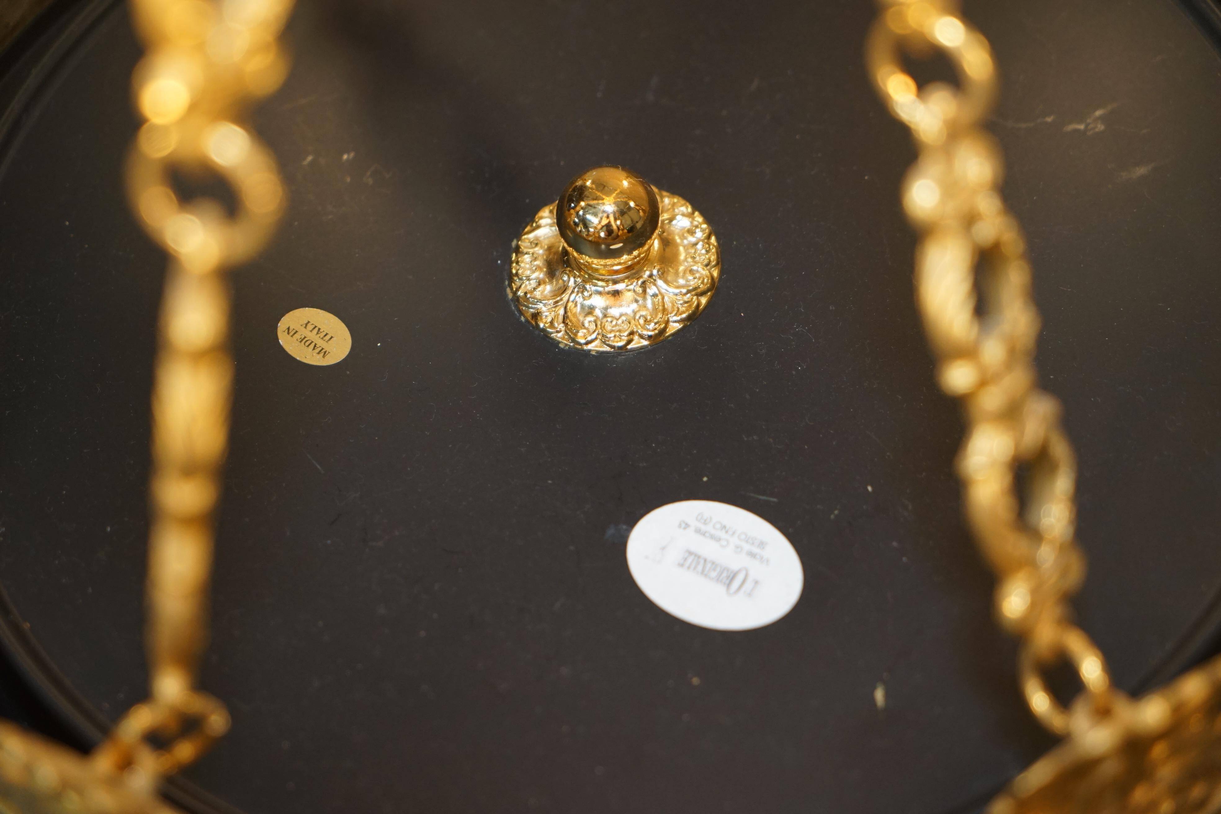 24-carat gold-plated bronze chandeliers L'Originale Italy