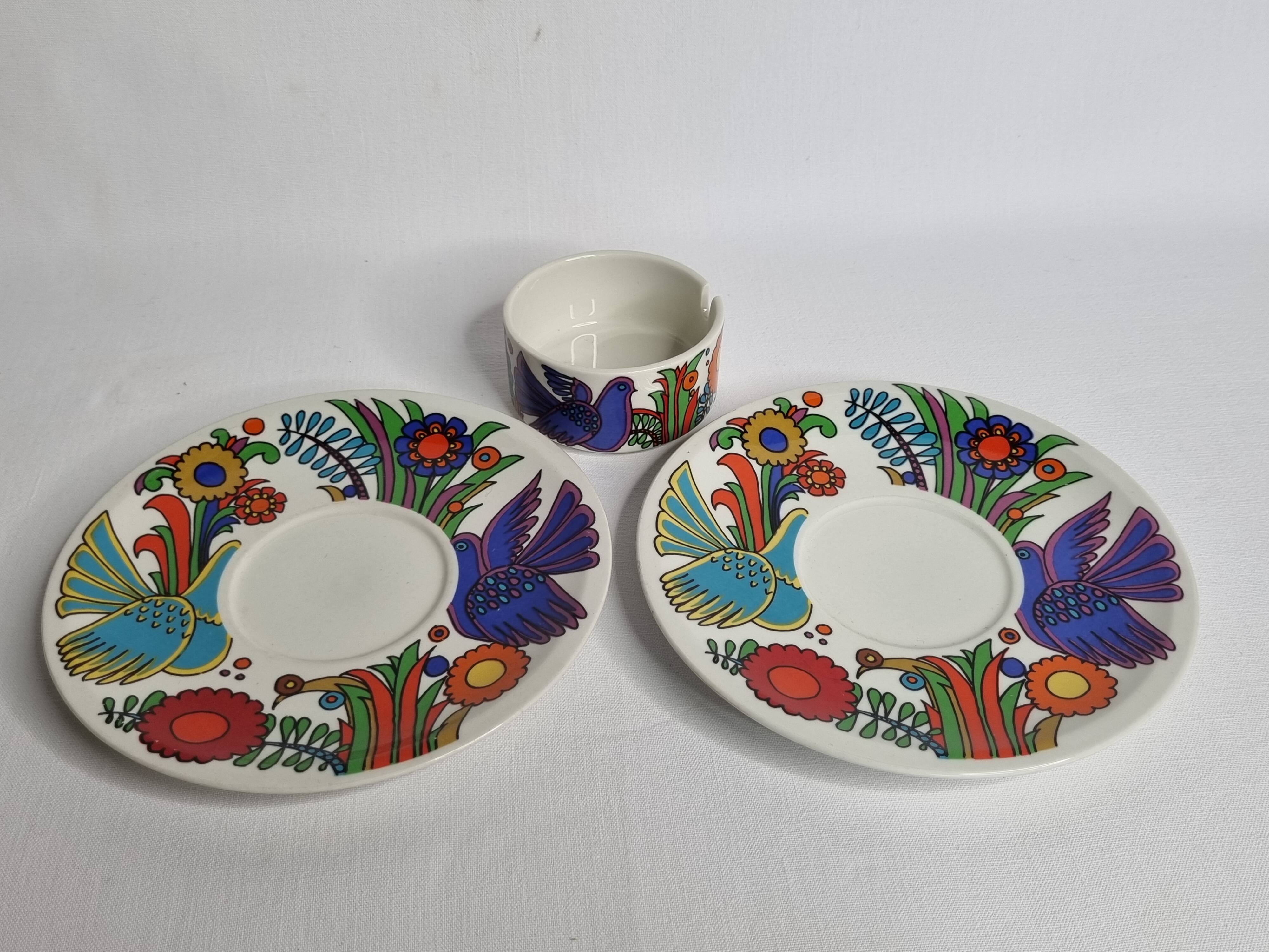Villeroy and Boch "Acapulco" saucer and sugar bowl set