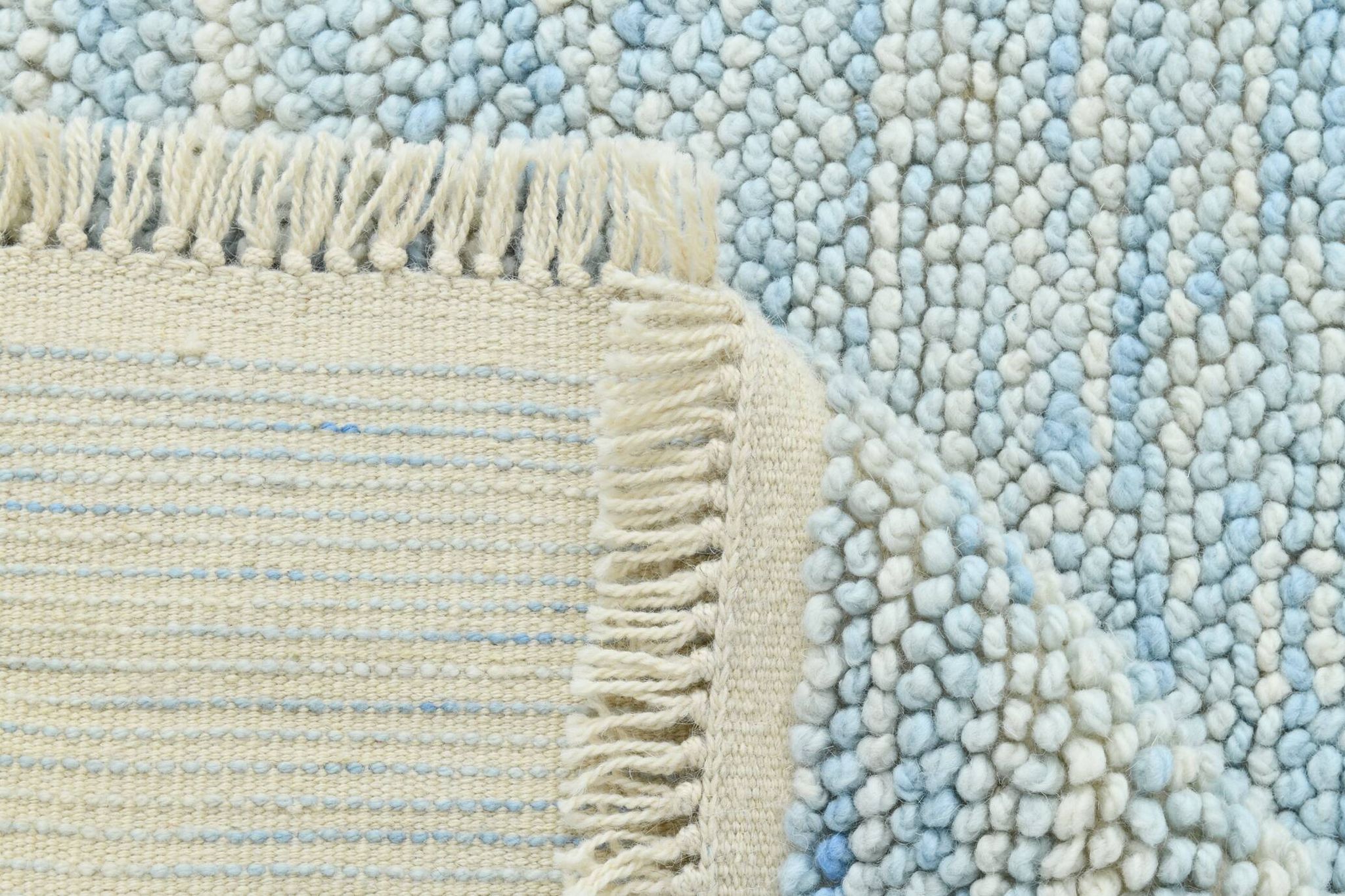 Grand tapis oushak bleu clair 8x11, 244x344cm