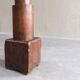 Sculptural solid wood pedestal