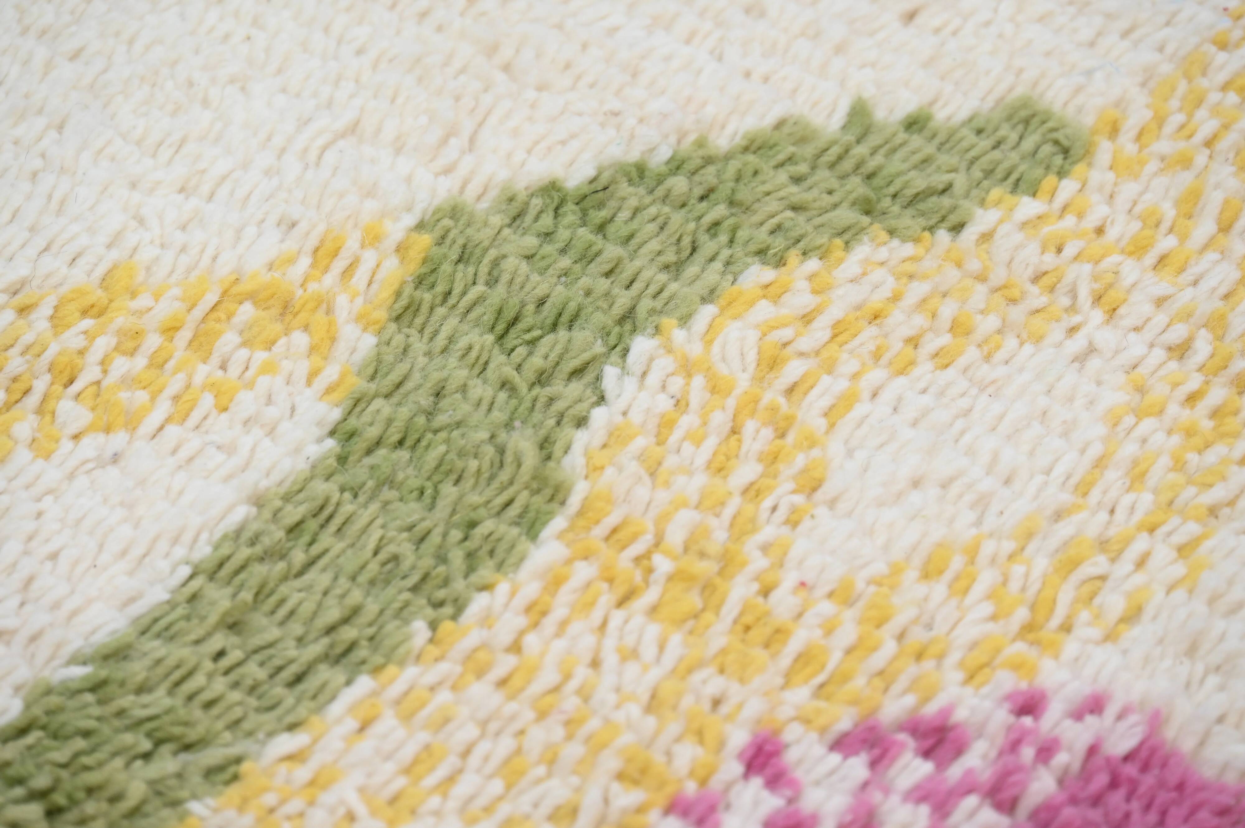 Colourful handwoven wool rug, 145 x 105 cm - P474