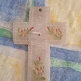 Crucifix - Christ regulates - Stone cross 13x 8 cm - Cadoflor