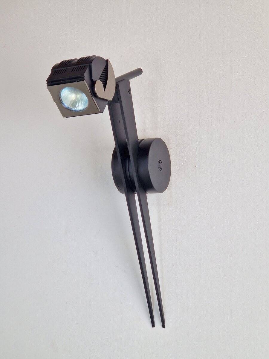 Postmodern Metal Wall Spot Lamp from Debsch Aster, Italy, 1980s