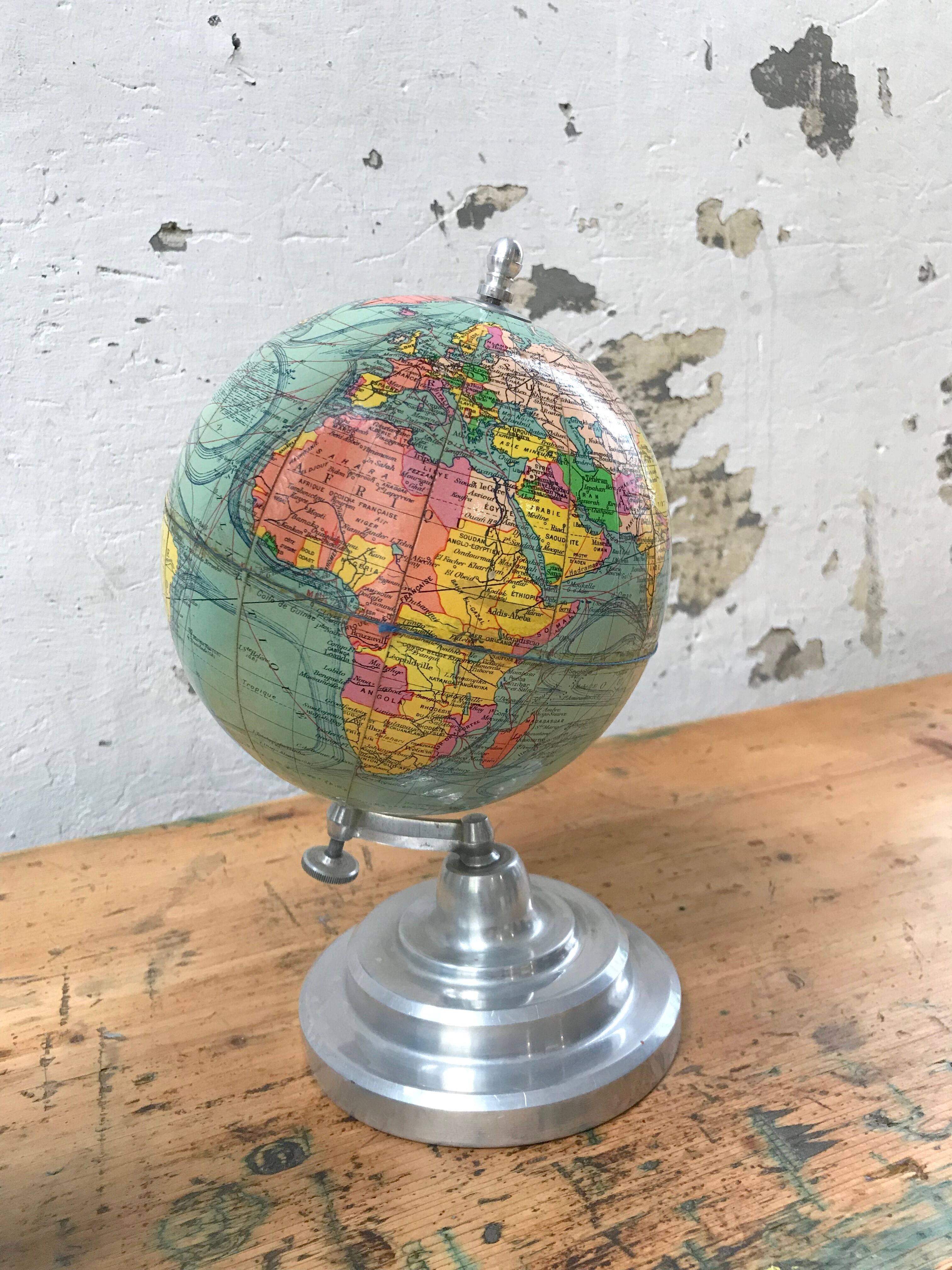 World map base aluminum