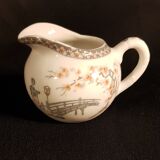Japanese geisha lithophane tea set