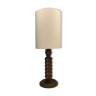 French modernist table lamp with bouclé shade, ca 1940s-1950s