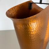 Original Metal Copper Brutalist Hollywood Regency Umbrella Stand Germany, 1970s