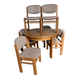 Set of 6 chairs and 1 round table