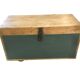 Painted wood chest