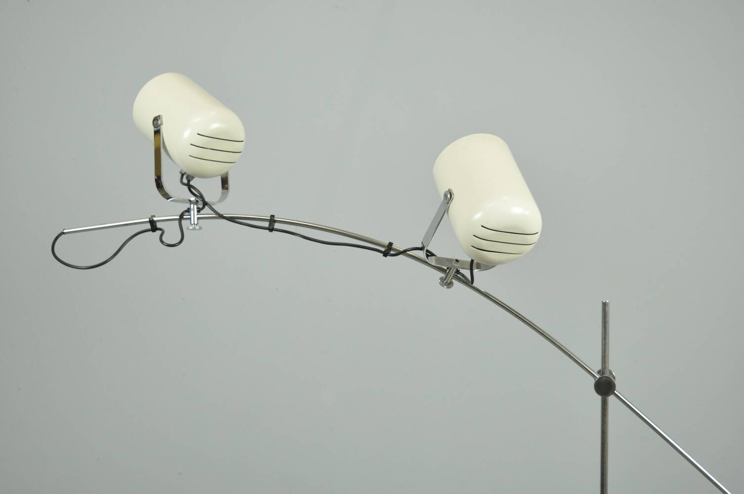Vintage white Sorrento floorlamp by Copini & Posthuma for Gepo, Netherlands 1970s