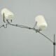 Vintage white Sorrento floorlamp by Copini & Posthuma for Gepo, Netherlands 1970s