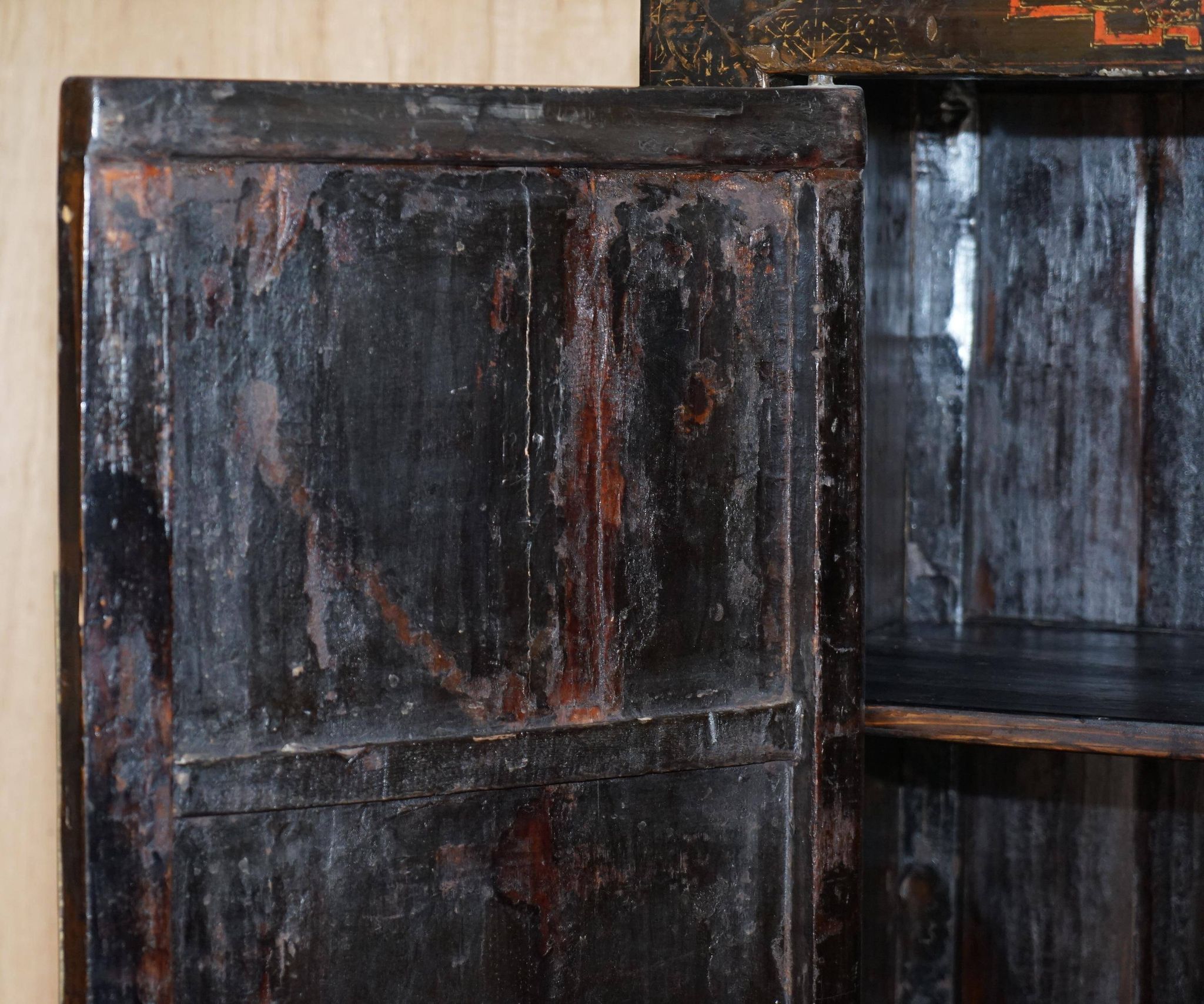 Antique Chinese wedding buffet hand-painted circa 1800