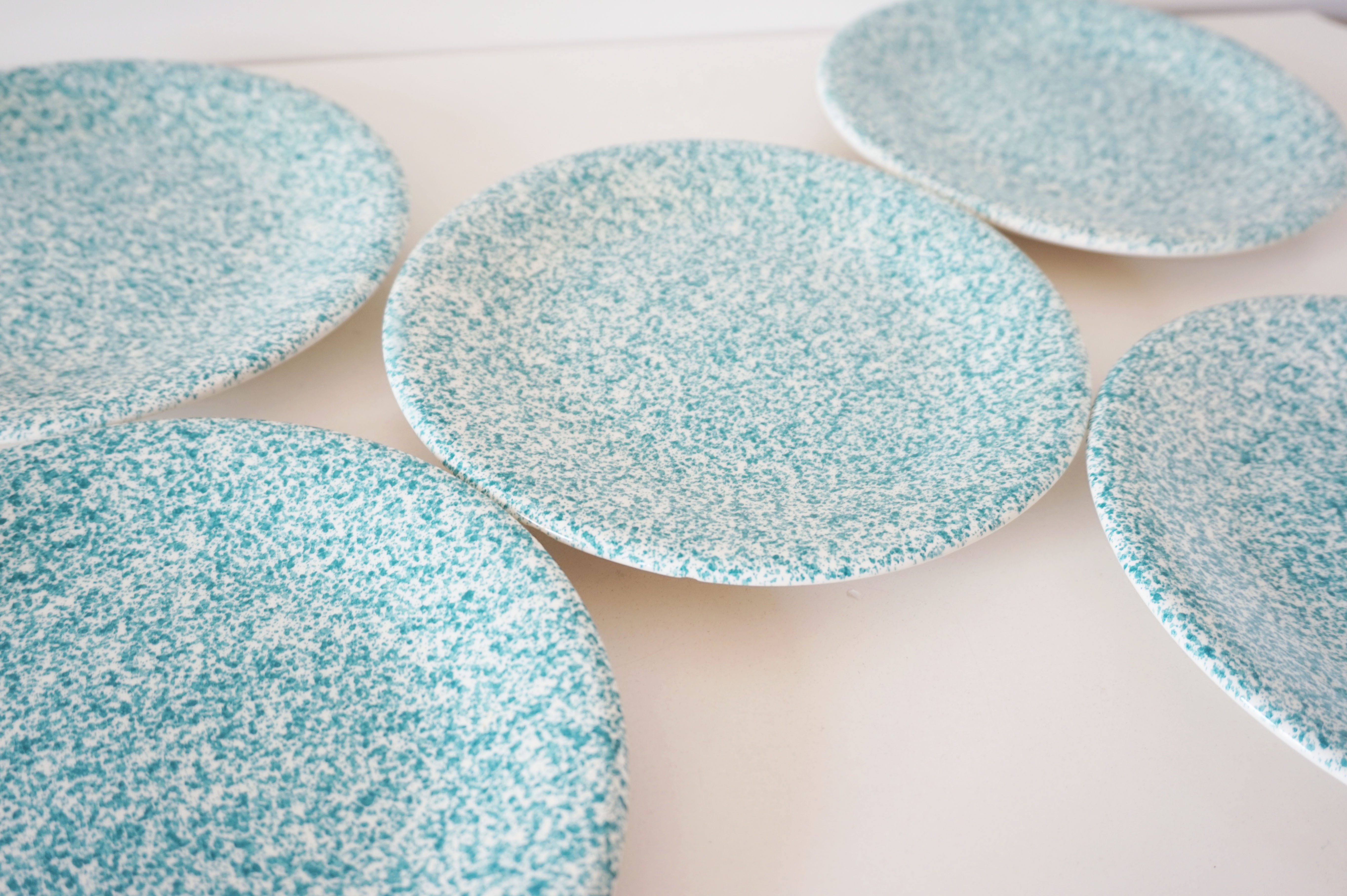 Set of 5 Italian plates Ceramica Dalia Castelforte
