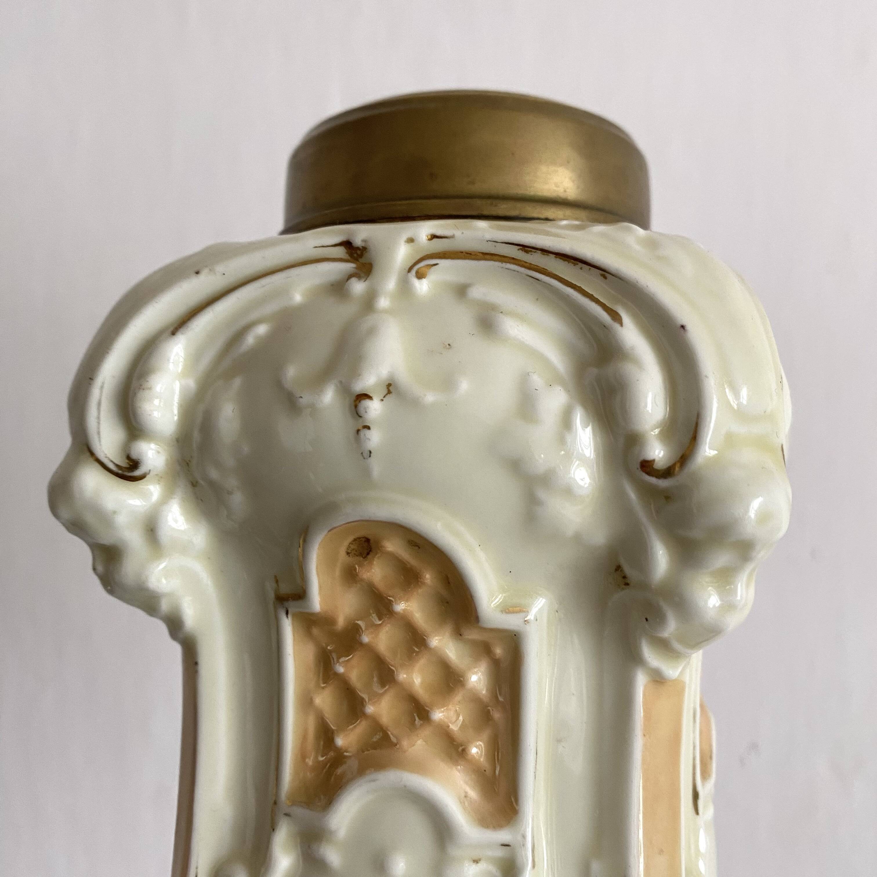 Homemade ceramic vase slip