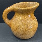 Céramique contemporaine pichet moderniste très lourd à identifier H 16,5 cm