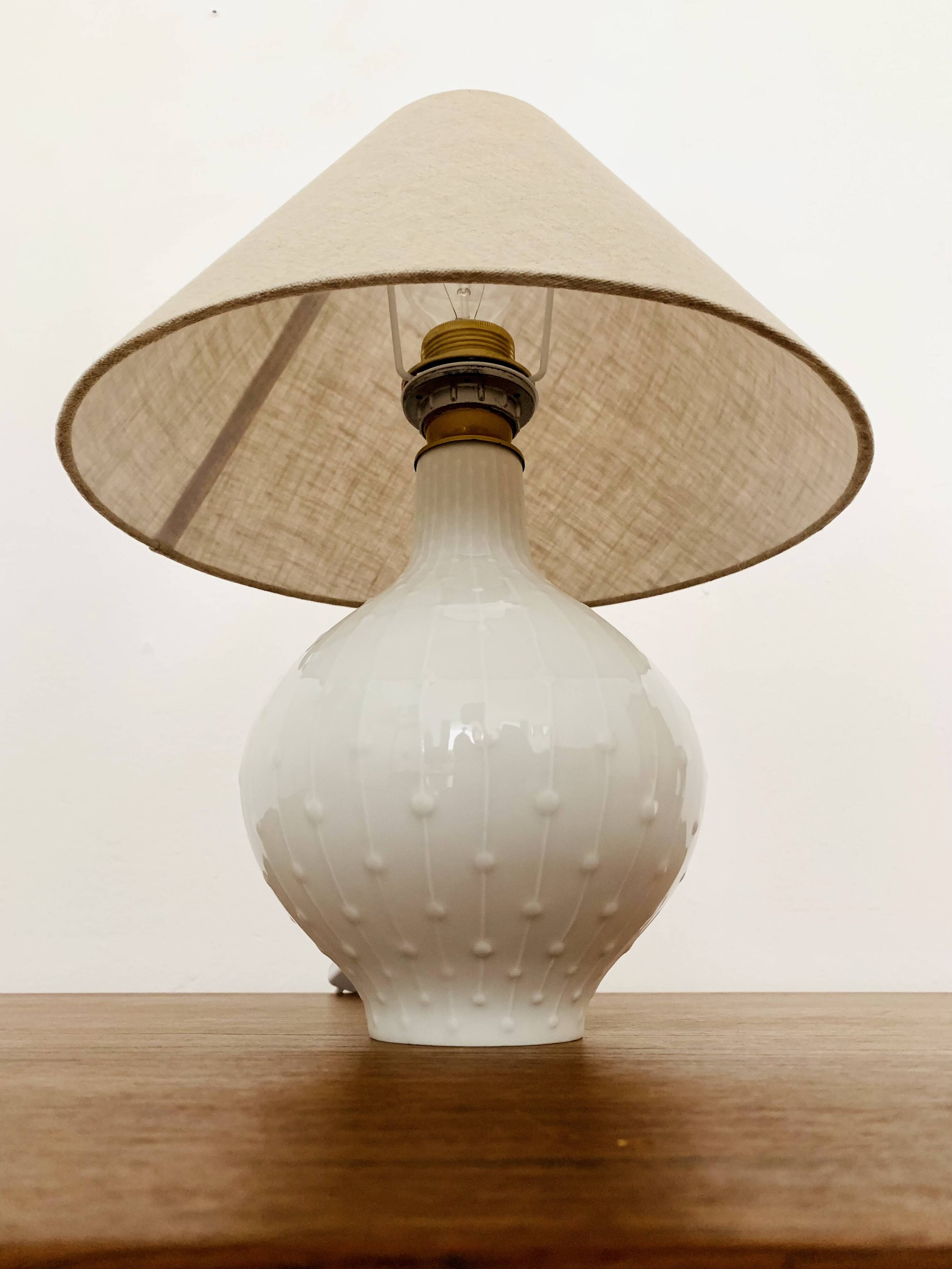 Porcelain Table Lamp by Hutschenreuther Art Department