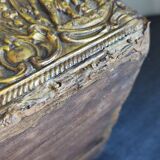 Old wooden box/casket covered with brass