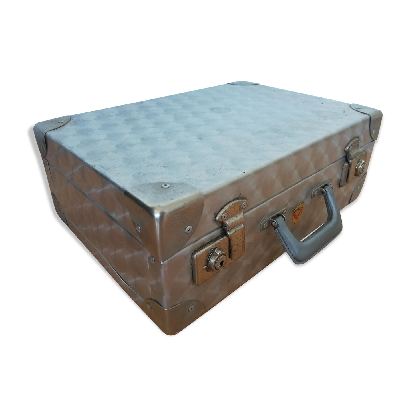Verlim metallic travel trunk case