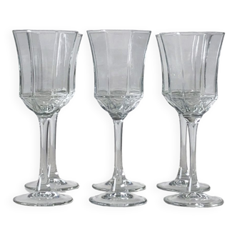 Lot de 6 verres à eau luminarc octime, verrerie d'arques en france / mariage / evènements