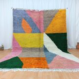 Handmade wool Berber rug 3 x 2 m