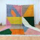 Handmade wool Berber rug 3 x 2 m