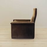 Corduroy armchair, Italian design, 1970s, production: Italy
