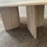 Table basse en travertin années 70