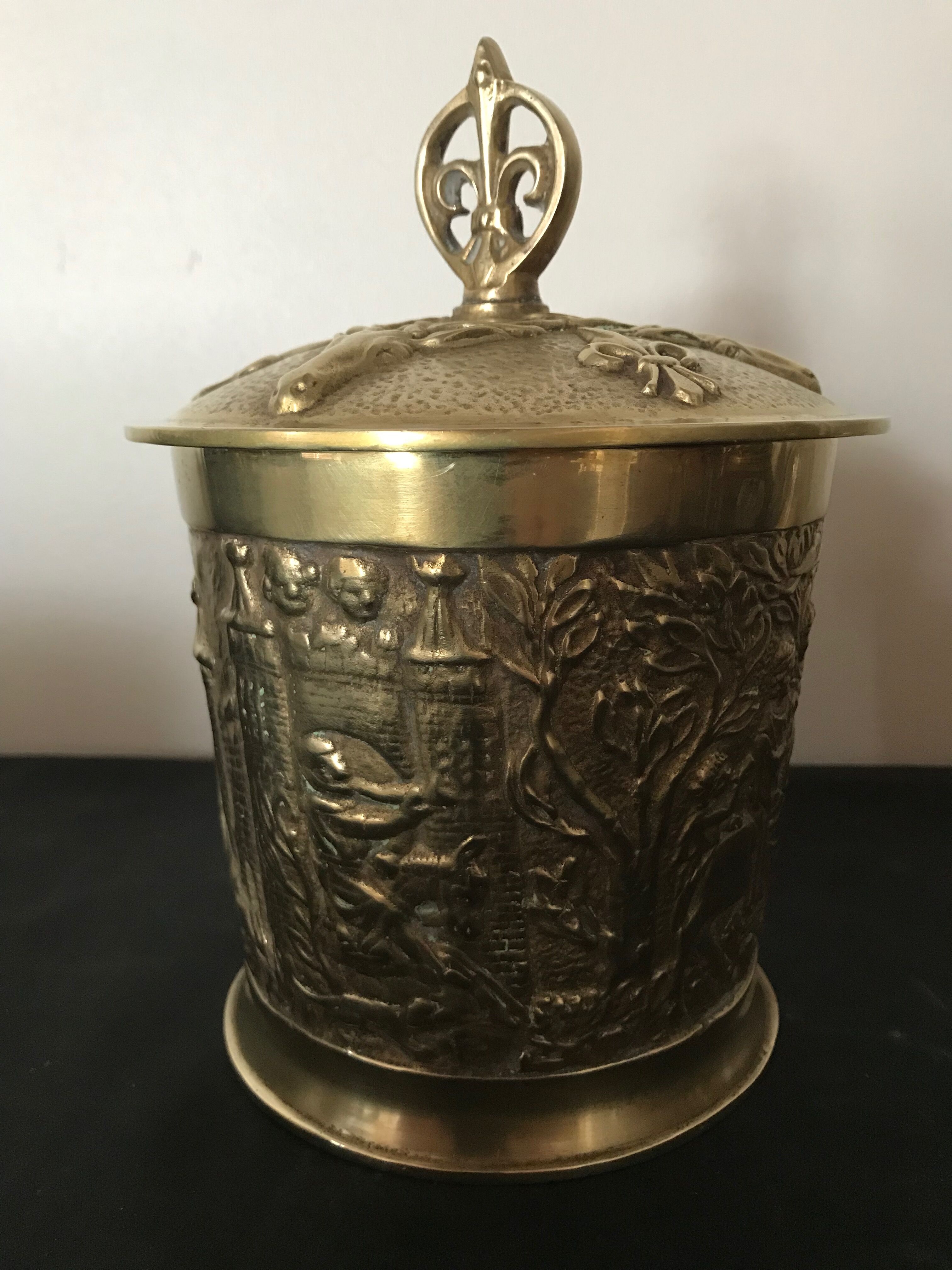 Max Le Verrier bronze tobacco pot