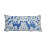 Suzani Animal Bedding Pillow Case Made from a 19th Century Suzani - Camel Lumbar Bird Cushion Cover