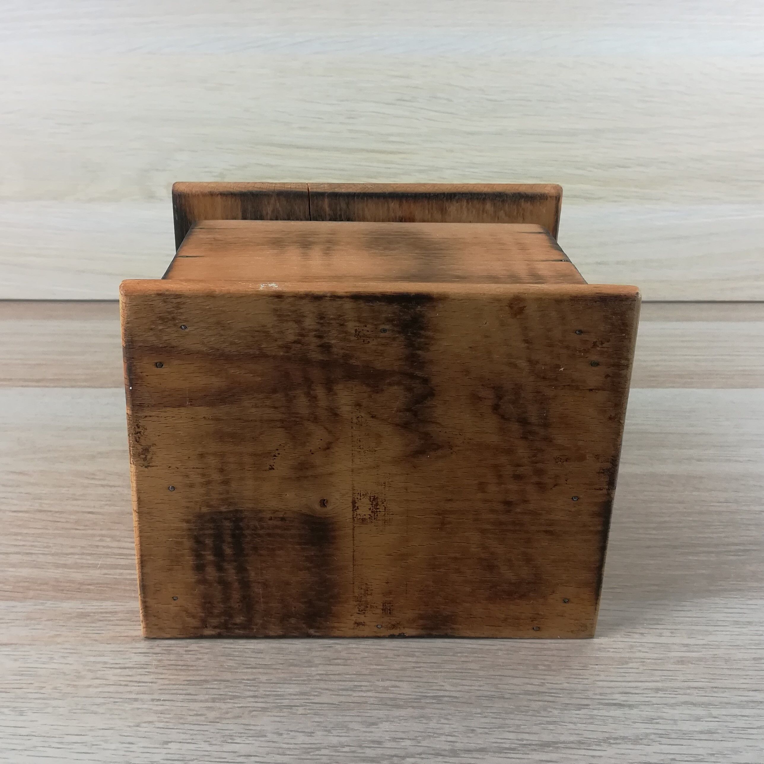 Wooden salt or match box