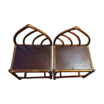 Rattan bedsides