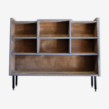 Etagère asymétrique pieds métal