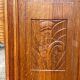 Art Deco oak cloakroom