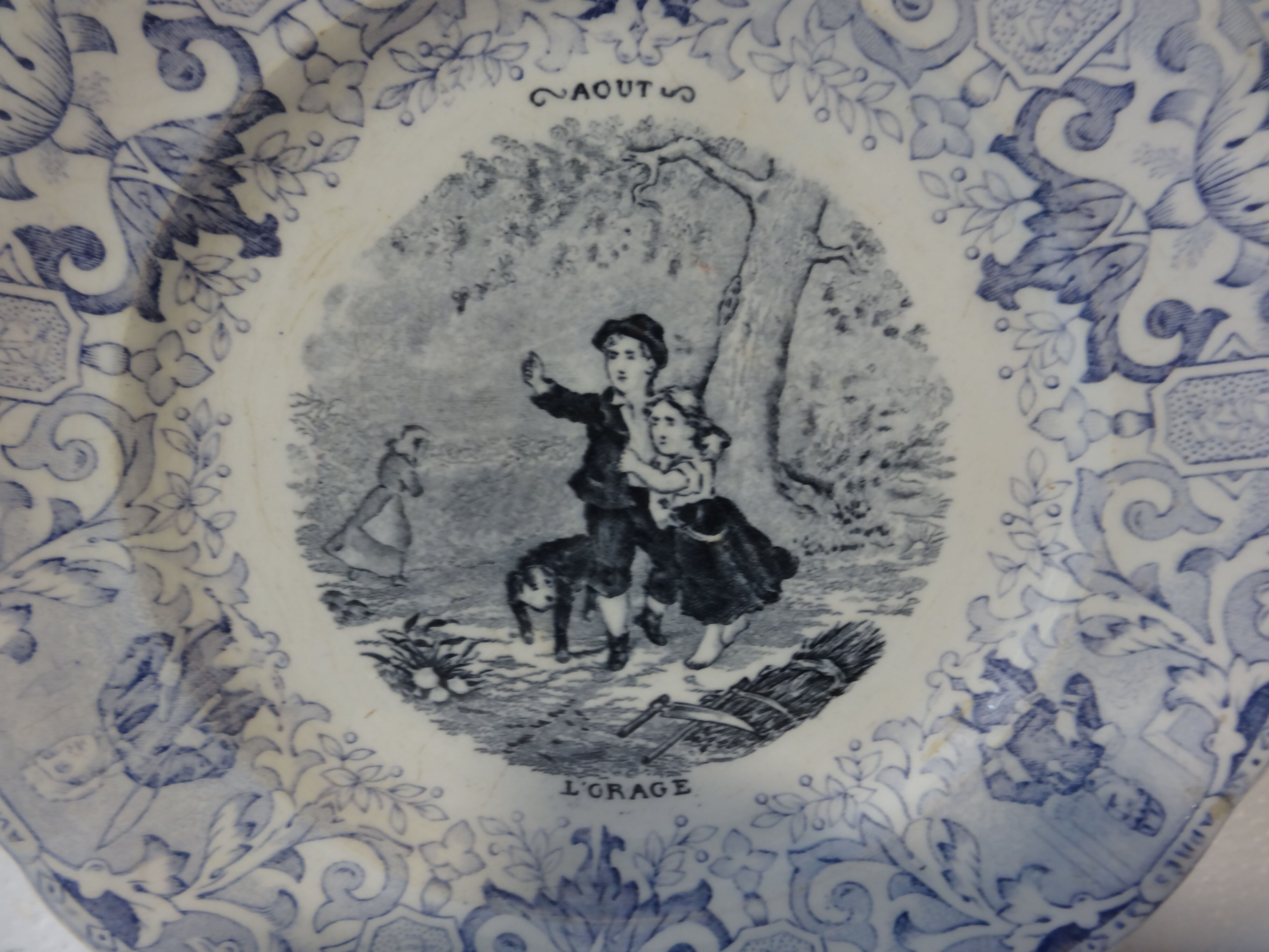 old plate the storm