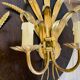 Pair of gilded wall sconces sheaves of wheat