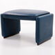 De Sede DS 50 Relax armchair with Hocker leather Petrol colour, 1980 Switzerland