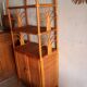 Rattan and vintage bamboo shelf