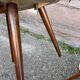 guéridon formica petite table basse vintage tripode porte plante midcentury 50s