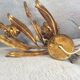 Apply to flower decoration in gilded sheet metal